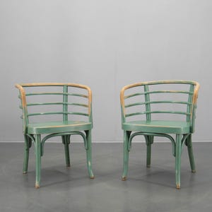 Seltenes Zweier Set Bauhaus Armlehnstühle B 246 von Josef Frank für Thonet, 1930er Jahre