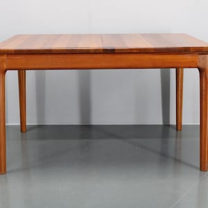 1960s Solid Teak Extendable Dining Table by Glostrup Mobelfabrik, Denmark