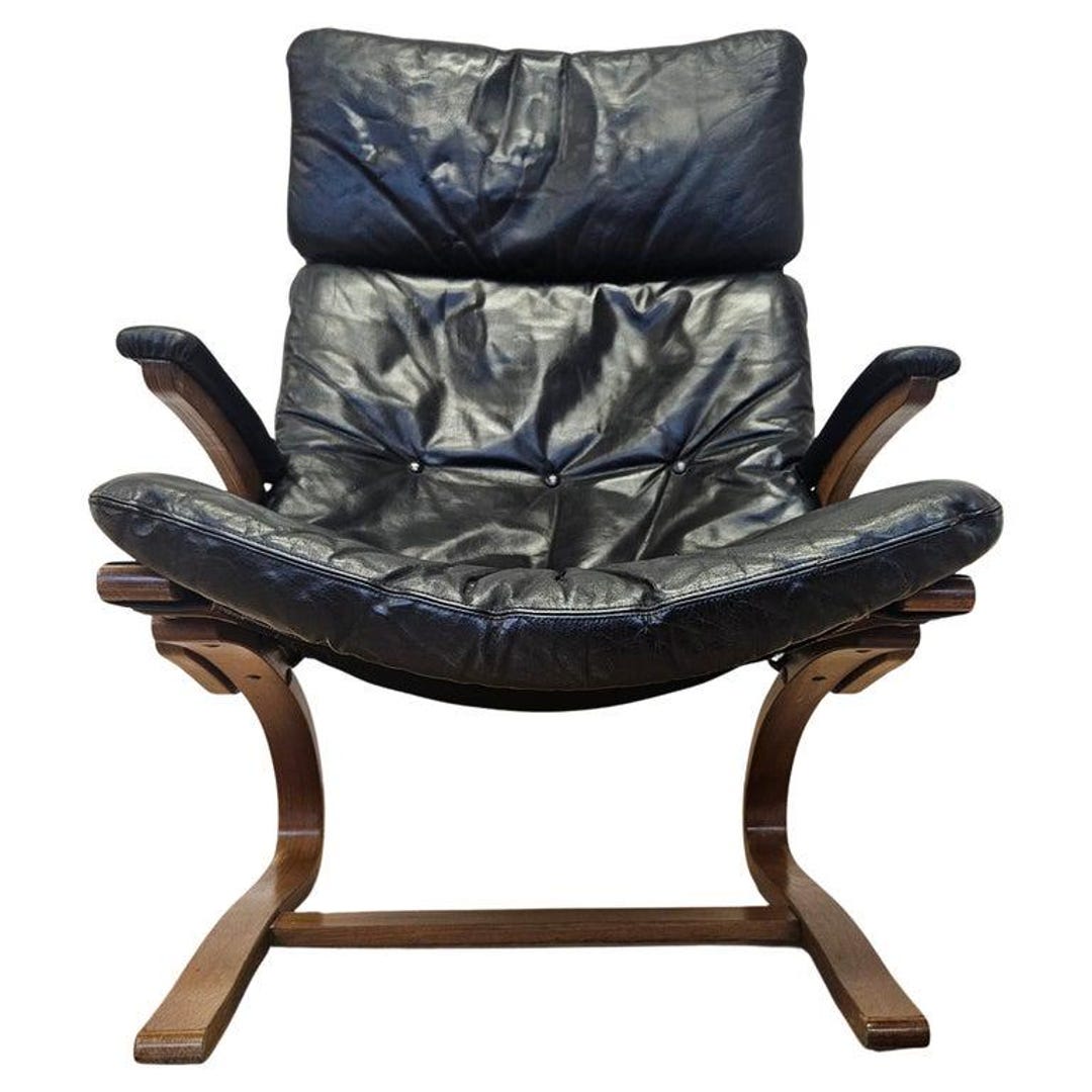 Kengu Leather Lounge Chair by Elsa & Nordahl Solheim Rybo Rykken