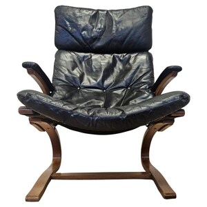Kengu Leather Lounge Chair by Elsa & Nordahl Solheim Rybo Rykken