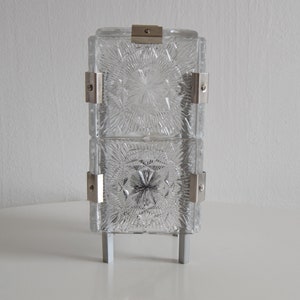 Vintage rare Glass  Table Lamp by Josef Hejtman for Kamenicky Senov,Czechoslovakia,1960&#39;s.
