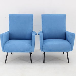 1960s Pair of Restored Italian Armchairs