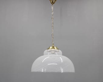 Lampe à suspension en verre de Murano des années 1970/ suspension vintage/éclairage Mid-Century