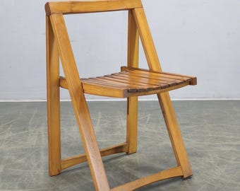 Aldo Jacober Trieste Klappstuhl Italienisches Buchenholz Mid Century Design