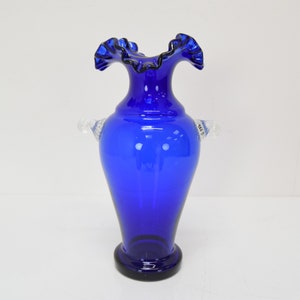 Art Tsjechische glazen vaas, van Glasswork Novy Bor, jaren 50.