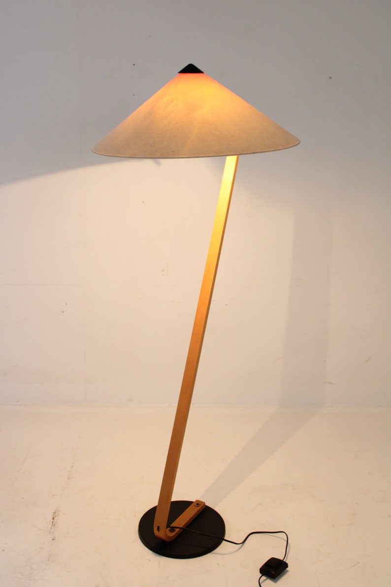 Mid-century Chrome & Plastic Floor Lamp, 1970's / Lace Pattern image 10