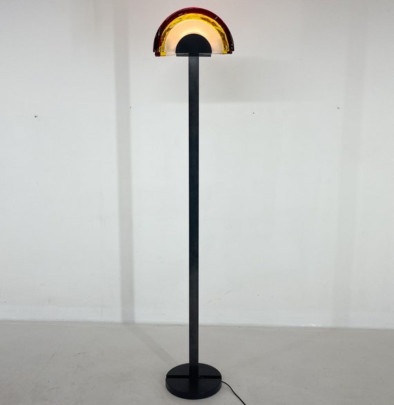 Vintage AV Mazzega Murano Glass Floor Lamp, Italian Design