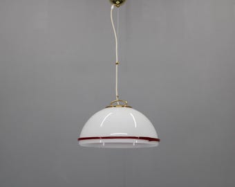 Lampe à suspension en verre de Murano des années 1970/ suspension vintage/éclairage Mid-Century