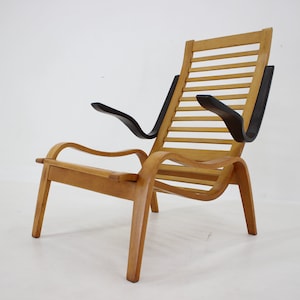 1960s Jan Vanek Beech Bentwood Armchair, Czechoslovakia