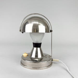 1930s Bauhaus Mushroom Table Lamp, Czechoslovakia