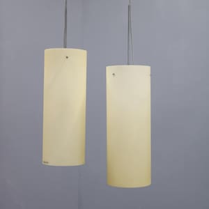 1980s Pair of Aureliano Toso Glass Pendant lights, Italy  / Vintage light / Mid century