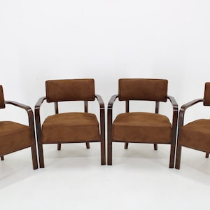 1930s Restored Art Deco Armchair / Mid-century / Brown Colour / Vintage Armchair /