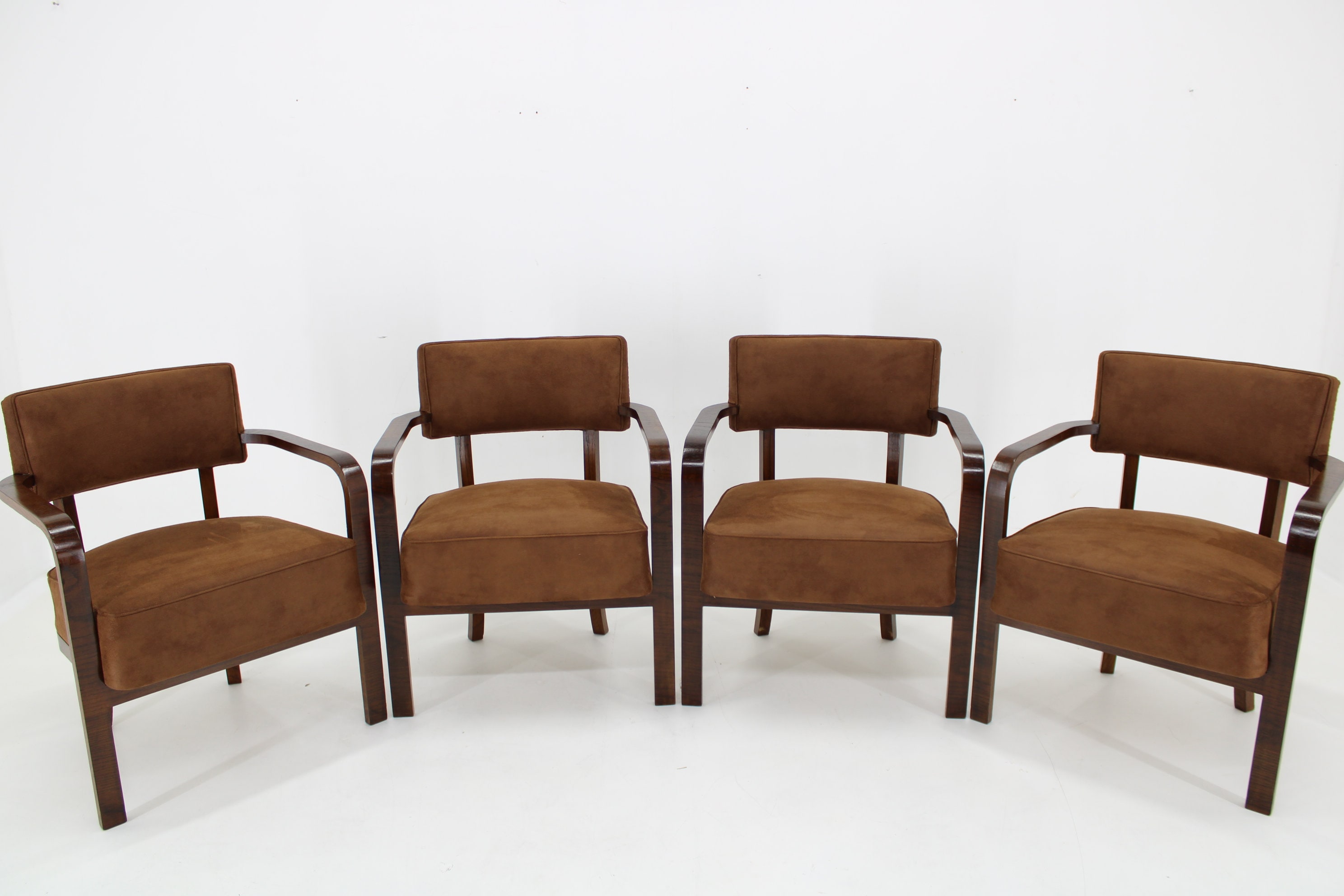 1930s Restored Art Deco Armchair / Mid-century / Brown Colour / Vintage Armchair /