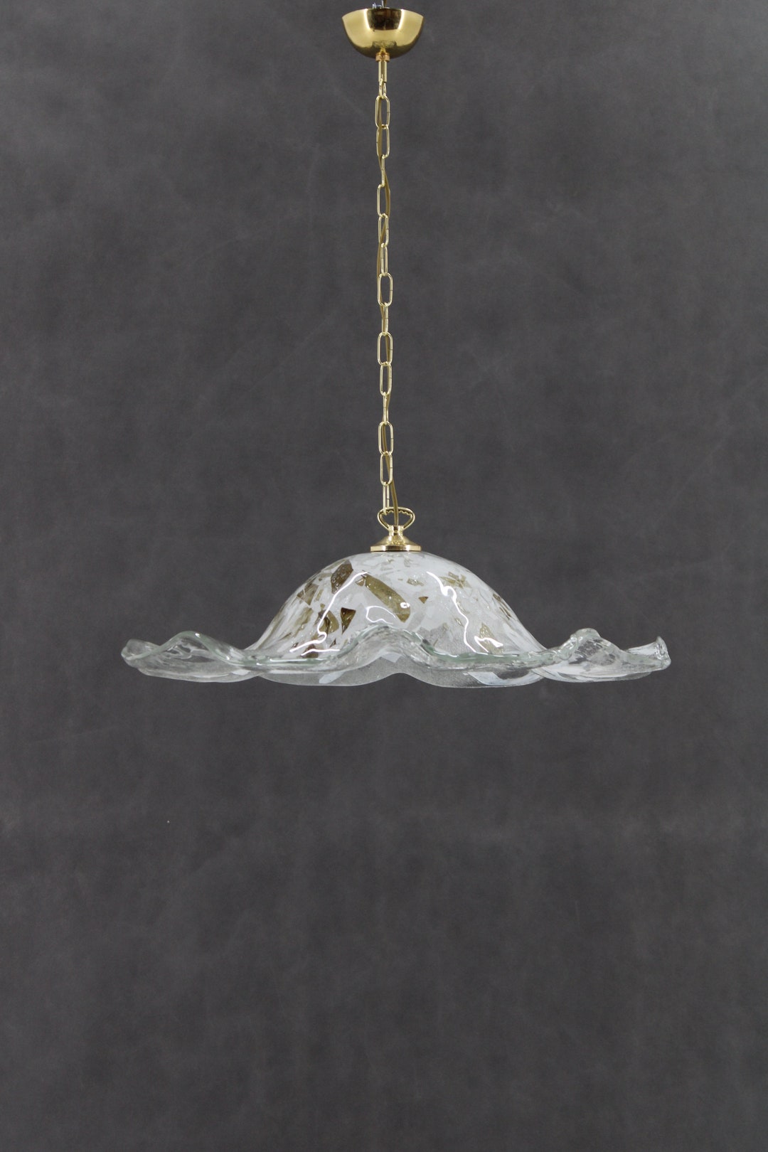 1980 年代の大型ムラーノガラスペンダントライト、イタリア - Etsy 日本
