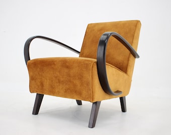 1950s Jindrich Halabala Restored Armchair, Czechoslovakia