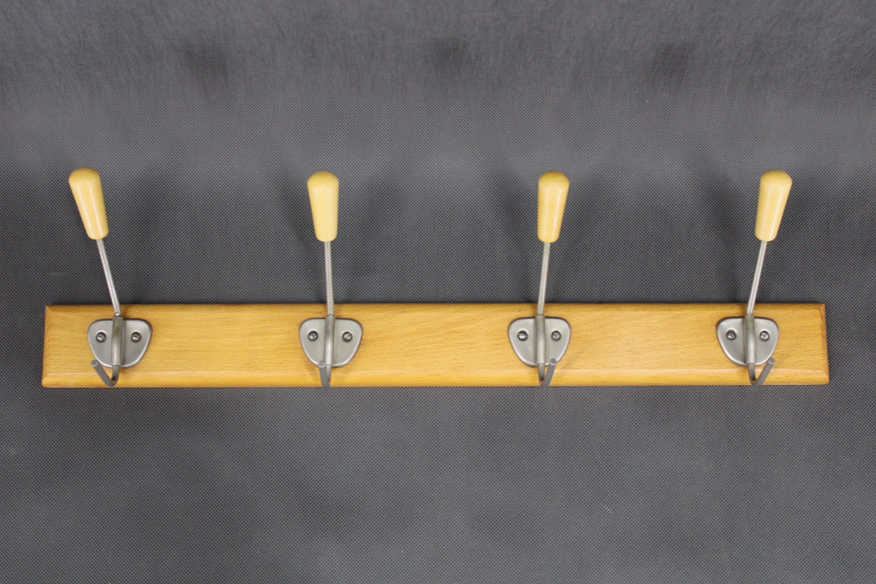 1960s Mid-Century Beech Wood Wall Hanger, Czechoslovakia