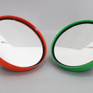 1970s Pair of Table Plastic Mirrors by Picasol Italy