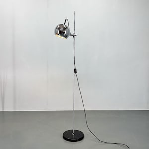 Mid Century Modern Adjustable Chrome Floor Lamp, Germany