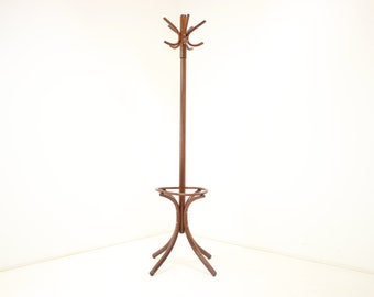 Floor Hanger Ton / Thonet 1980s, Czechoslovakia / Mid-century / Brown Colour / Vintage Hanger /