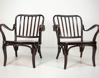 Pair of Armchairs No. 752 by Josef Frank for Thonet, 1930s