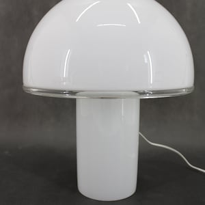 1990s Murano Mushroom Glass Table Lamp, Italy