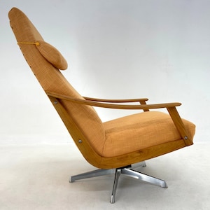 Rare Armchair by Adolf Wrenger, Germany, 1950&#39;s / Vintage Swivel Armchair