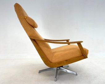 Rare Armchair by Adolf Wrenger, Germany, 1950's / Vintage Swivel Armchair