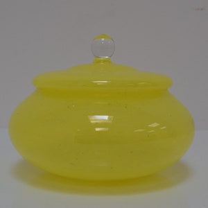 Mid-century Glass Jar,Glasswork Novy Bor,1960&#39;s.