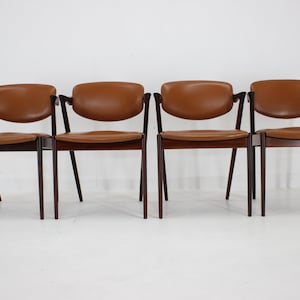 Chaises de Salle à Manger Modèle 42 Kai Kristiansen, Années 60 en Palissandre, set de 4