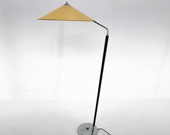 Jaren 60 Midcentury Vloerlamp "Japanse stijl" door Zukov, Tsjechoslowakije / Vintage Vloerlamp / Zeldzaam