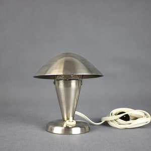 Vintage Chrome Bauhaus Table Lamp by Josef Hurka, Czechoslovakia, 1930s