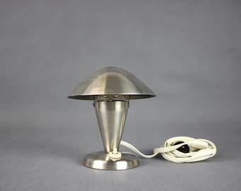 Vintage Chrome Bauhaus Table Lamp by Josef Hurka, Czechoslovakia, 1930s