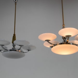 Set of Two Art Nouveau / Art Deco Chandeliers, 1920s