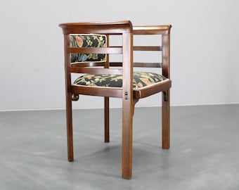 Thonet gerestaureerde fauteuil jaren 1930, Tsjechoslowakije / art-deco fauteuil