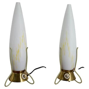 Set of Two Mid-Century Table Lamps Rockets, 1960s