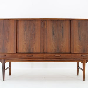 1960s H.P.Hansen Wooden Highboard ,Denmark / Mid-century / Vintage Highboard /