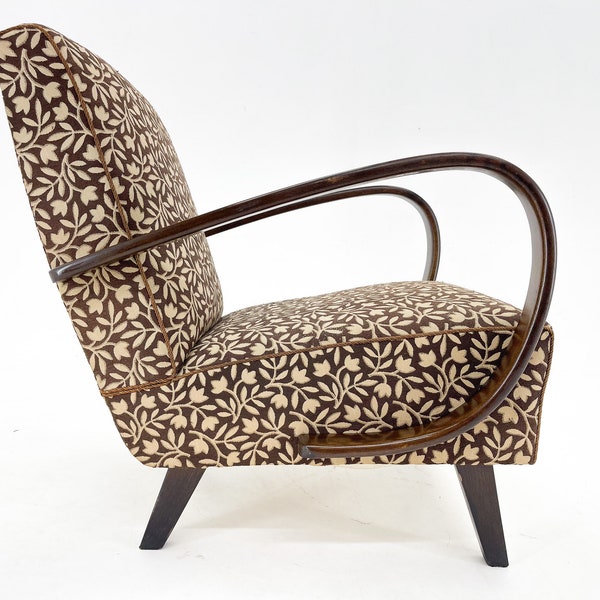 Mid-century Design Armchair by Jindrich Halabala, 1950's / Vintage Armchair / Original Upholstery