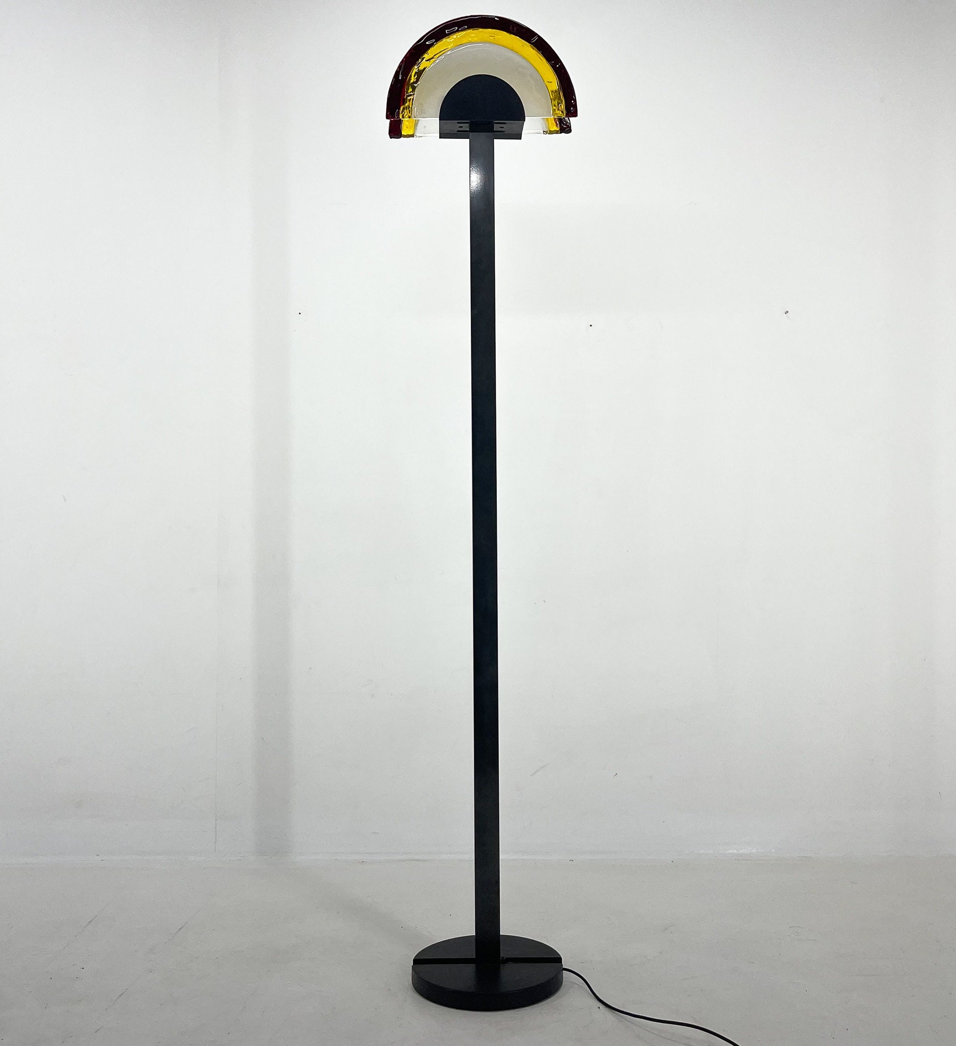 Vintage AV Mazzega Murano Glass Floor Lamp, Italian Design
