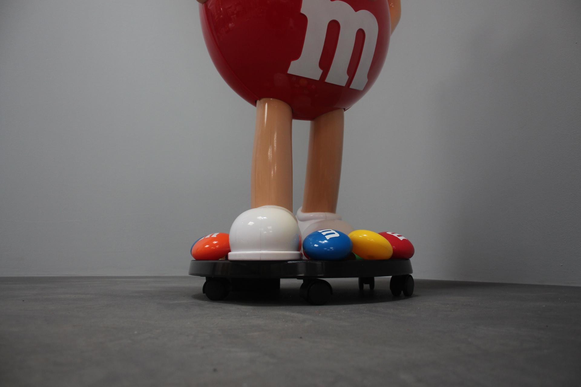 Very Rare Plastic Stand of the M&m's Candy Company Mascot, 1990s