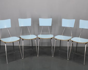 1970s Set of Five Dining Chairs  ,Italy / Vintage Chair / Mid-century /