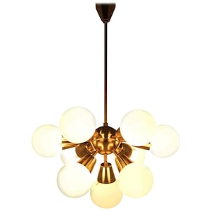 Midcentury Space Age Sputnik Chandelier, 1970s