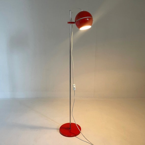 フロアスタンド Space Age Design Floor Lamp Red Mid Century Space Age Floor Lamp - Etsy