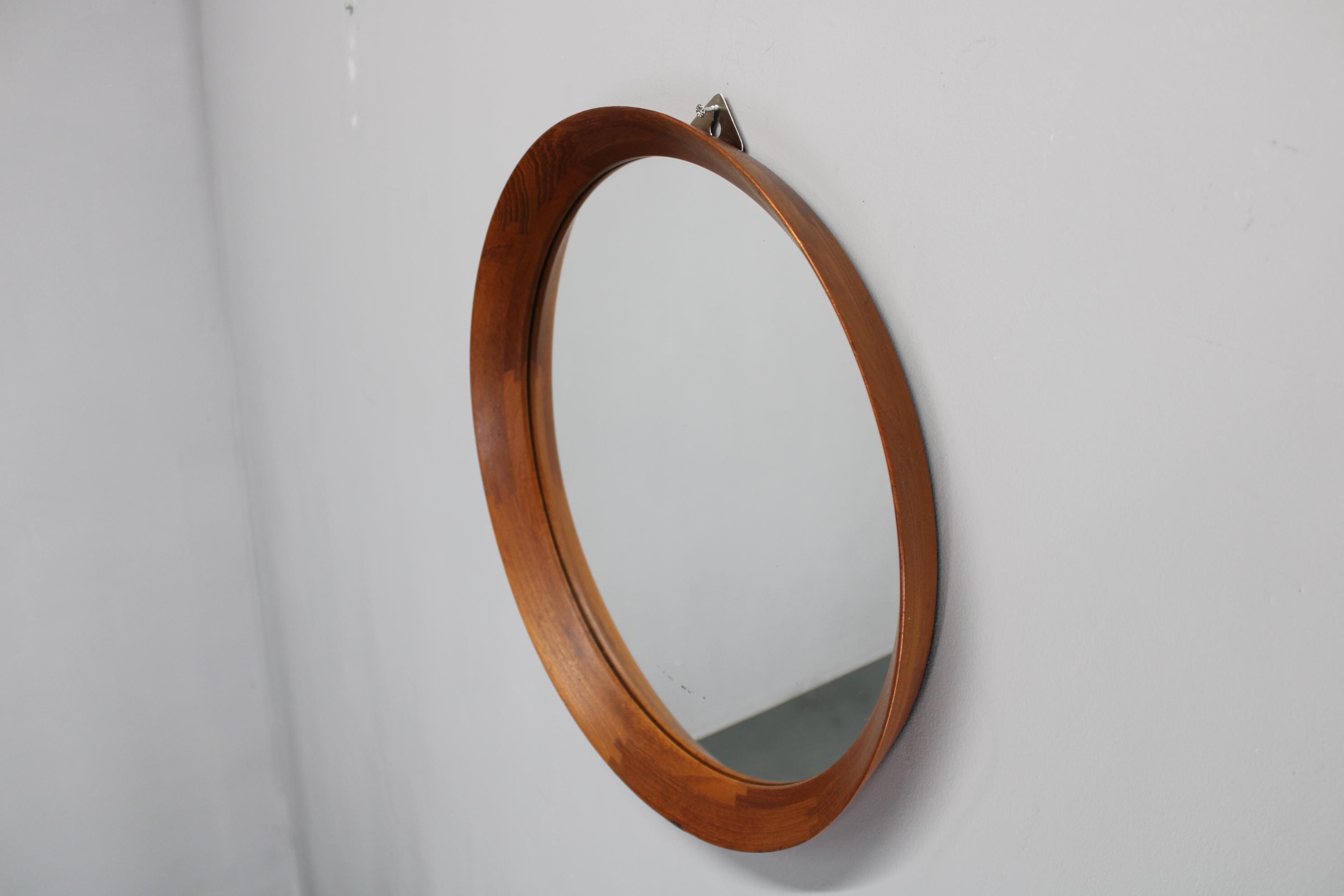 pedersen & hansen チークミラー　デンマーク　ヴィンテージ デンマークヴィンテージ ウォールミラー チークフレーム 壁掛け