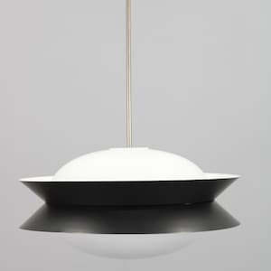 1950s Josef Hurka UFO pendant Light for Napako, Czechoslovakia / Mid-century / Vintage Pendant /