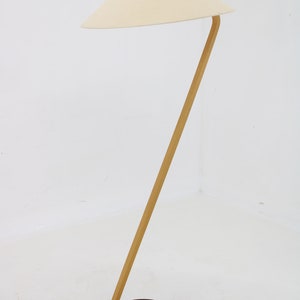 Mid-century Chrome & Plastic Floor Lamp, 1970&#39;s / Lace Pattern