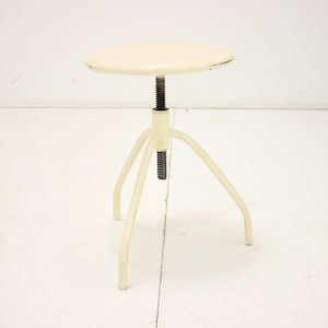 1950s, Medical Adjustable Stool, Czechoslovakia / Vintage Stool / Mid-century /
