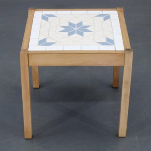 1970s Small Tile Beech Table, Denmark / Mid-century / Vintage Table /