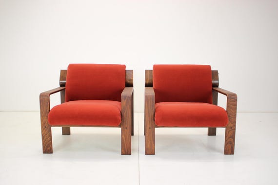 Restored Mid-Century Ludvík Volák Armchair, 18 Pieces Available, Czechoslovakia, 1960s