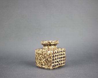 Reserved for A. Vintage East German Fat Lava Vase. VEB
