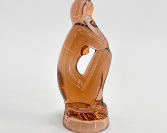 Vintage Royal Dux Czech Jitka Forejtova All-white Porcelain Seated